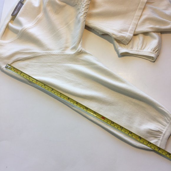 Croft & Barrow Knit Top Cardigan Lightweight Button Front Cream Large - Picture 10 of 10